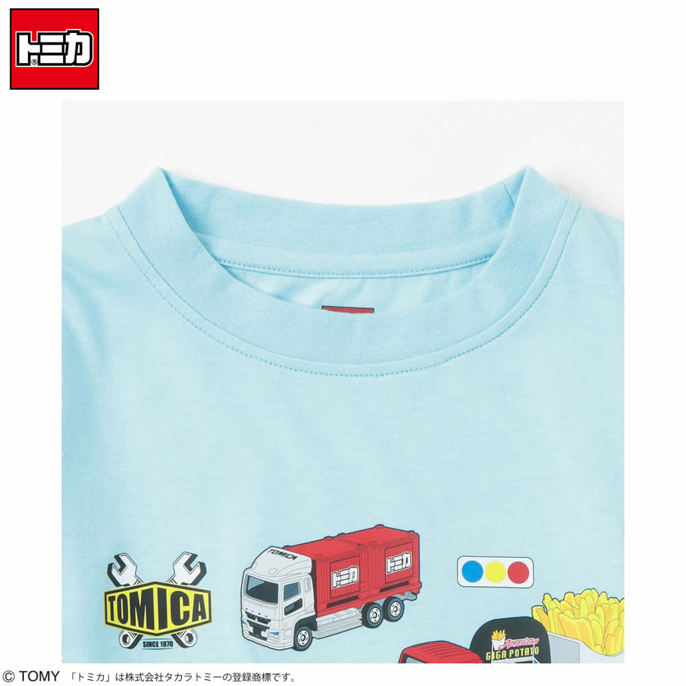 トミカ TOMICA 長袖Tシャツ ロンT フェイクレイヤード キッズ 車