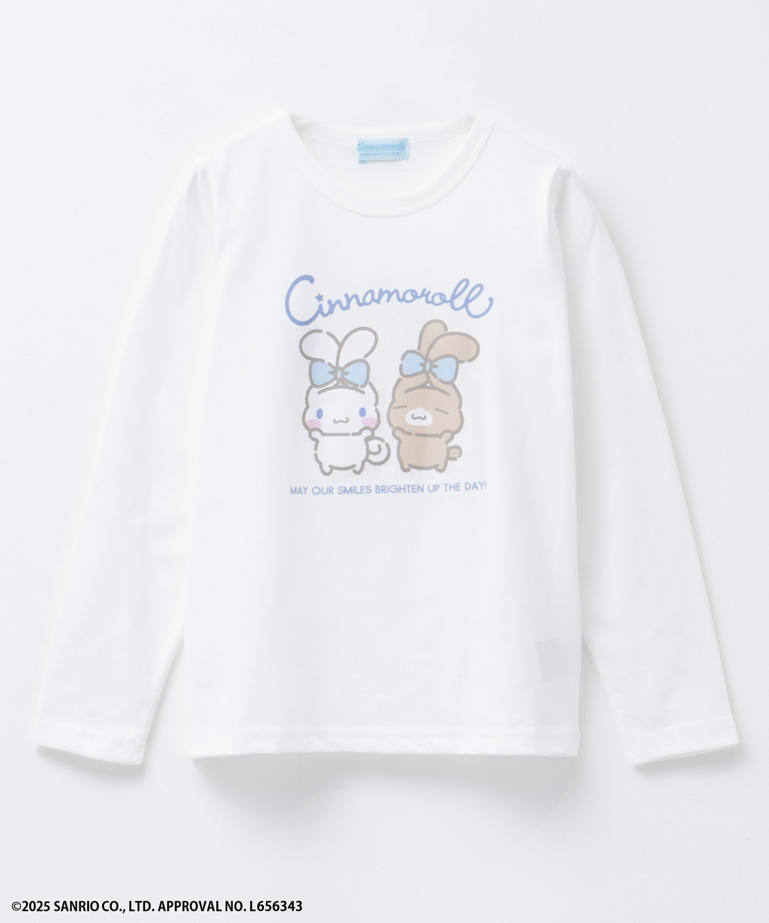 サンリオキャラクターズ シナモロール Tシャツ 子供服 女の子 キッズ 長袖 綿混 ロンT トップス...