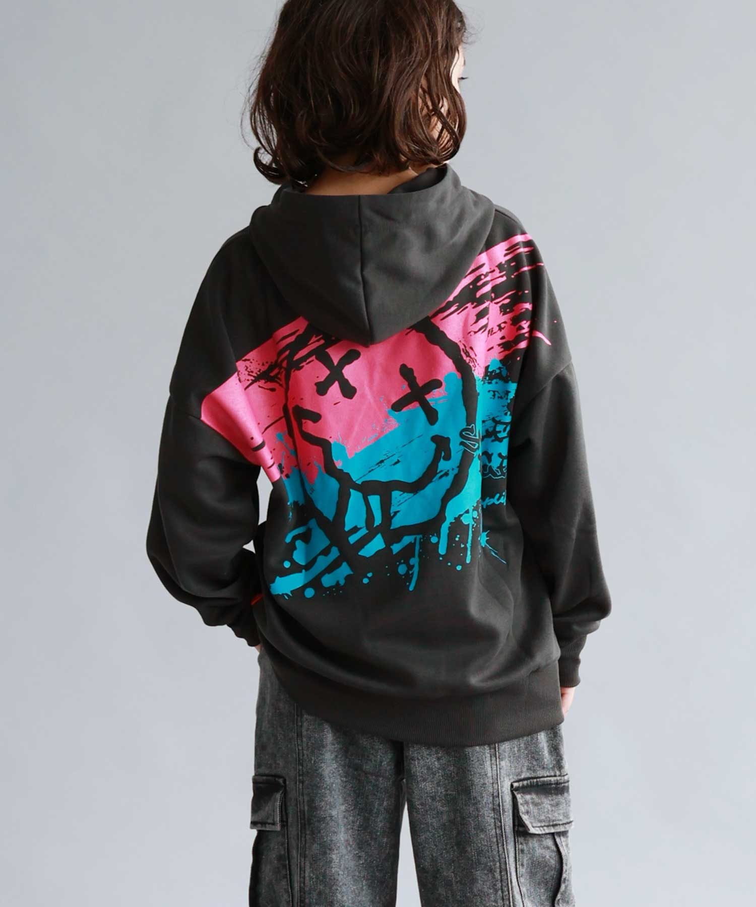 Simplify シンプリファイ スマイリーフェイス パーカー 子供服 男の子