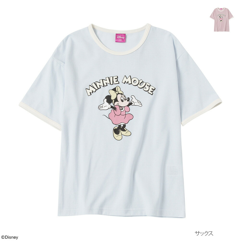 Disney ディズニー ミニー / 半袖Tシャツ キッズ トップス リンガーT