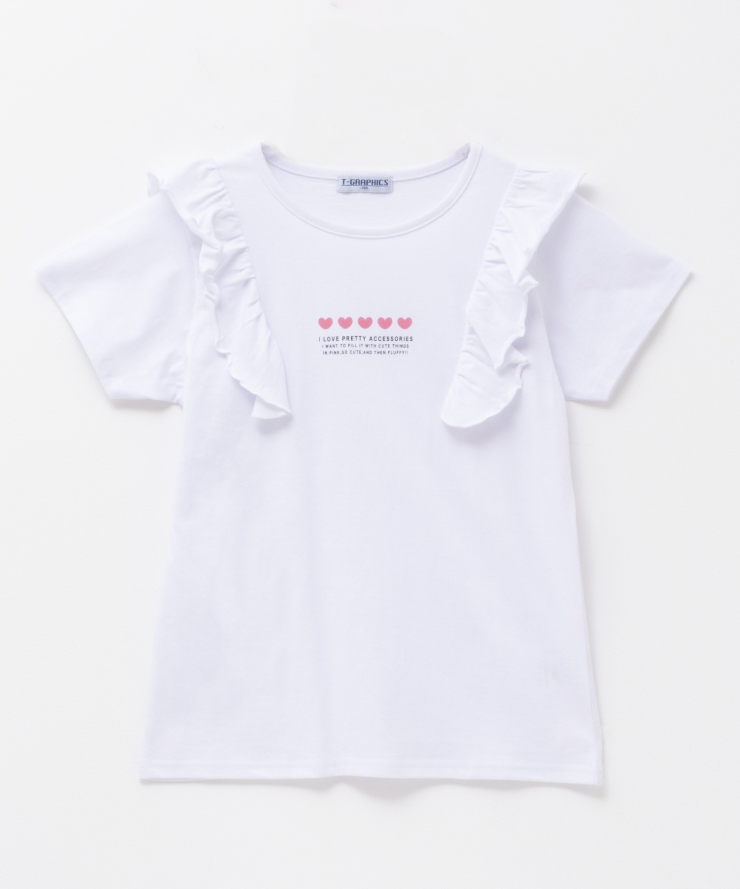 Tシャツ 子供服 女の子 キッズ 綿100％ コットン 半袖 フリル トップス ネコポス対応