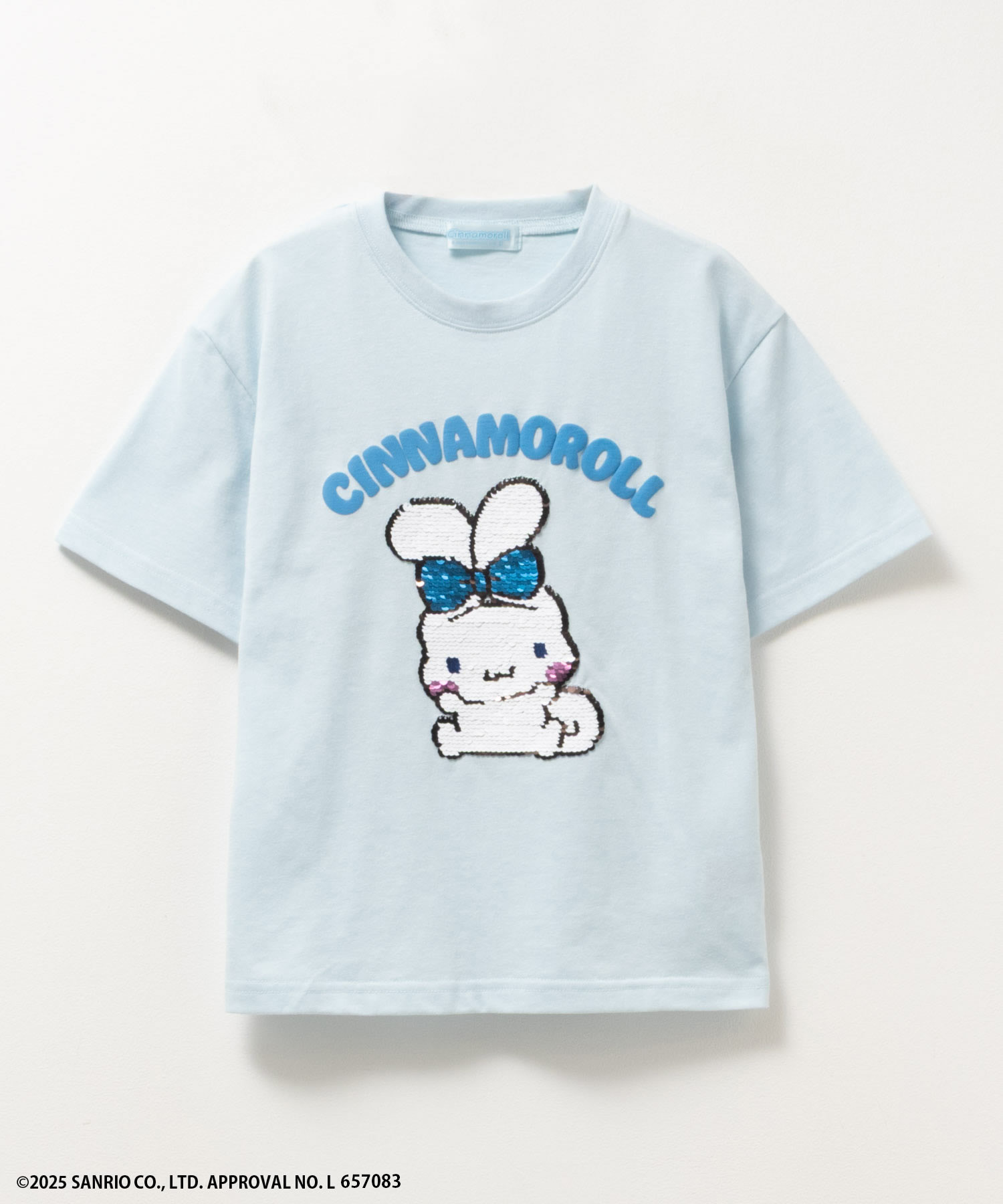 サンリオキャラクターズ シナモロール Tシャツ 子供服 女の子 キッズ 半袖 綿混 トップス ネコポ...