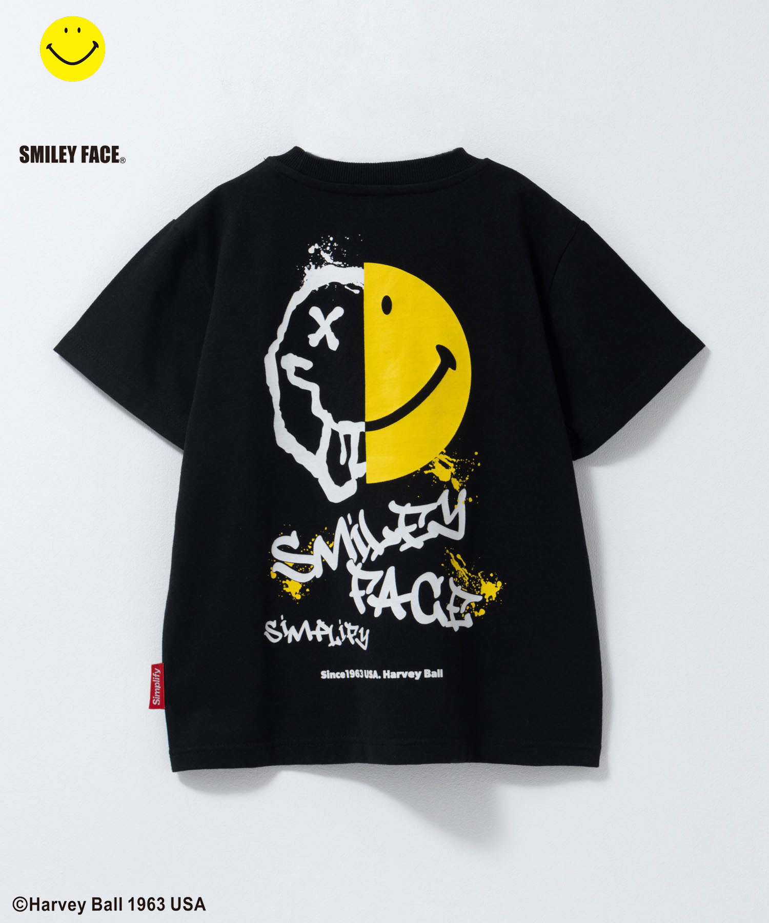 Simplify シンプリファイ スマイリーフェイス Tシャツ 子供服 男の子
