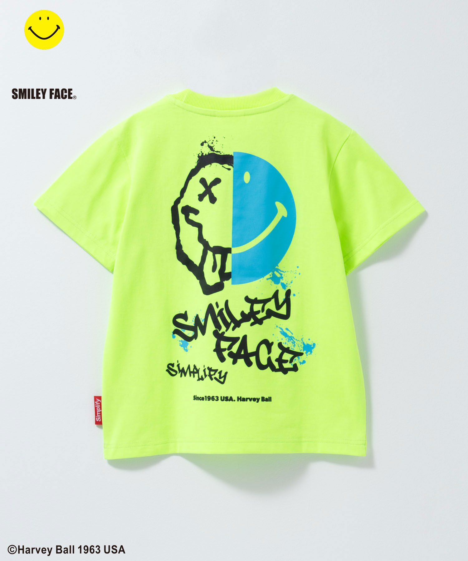 Simplify シンプリファイ スマイリーフェイス Tシャツ 子供服 男の子