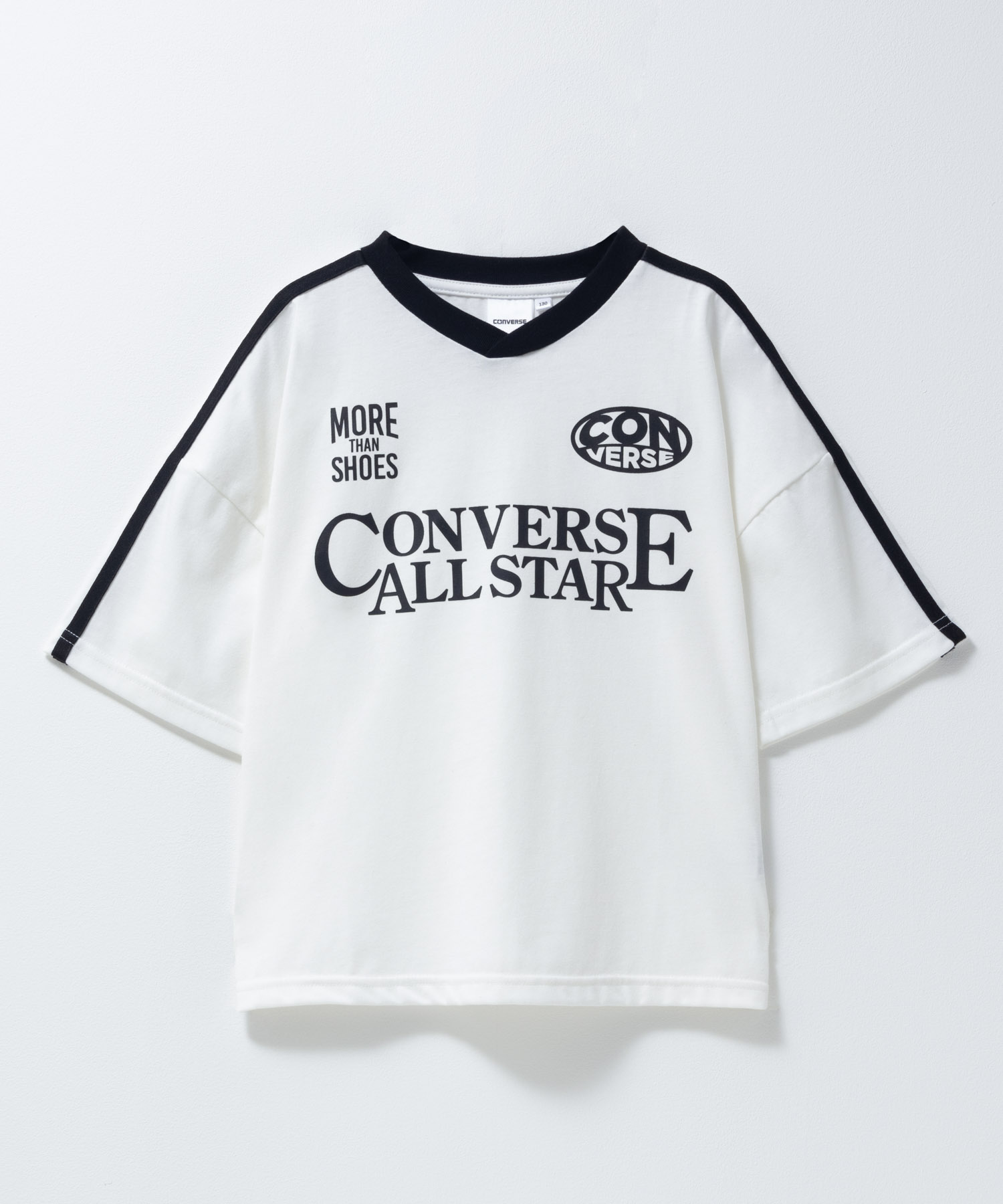 CONVERSE コンバース Tシャツ 子供服 男の子 女の子 キッズ 半袖 5分袖 Vネック トップス 爆買 | CONVERSE | 01