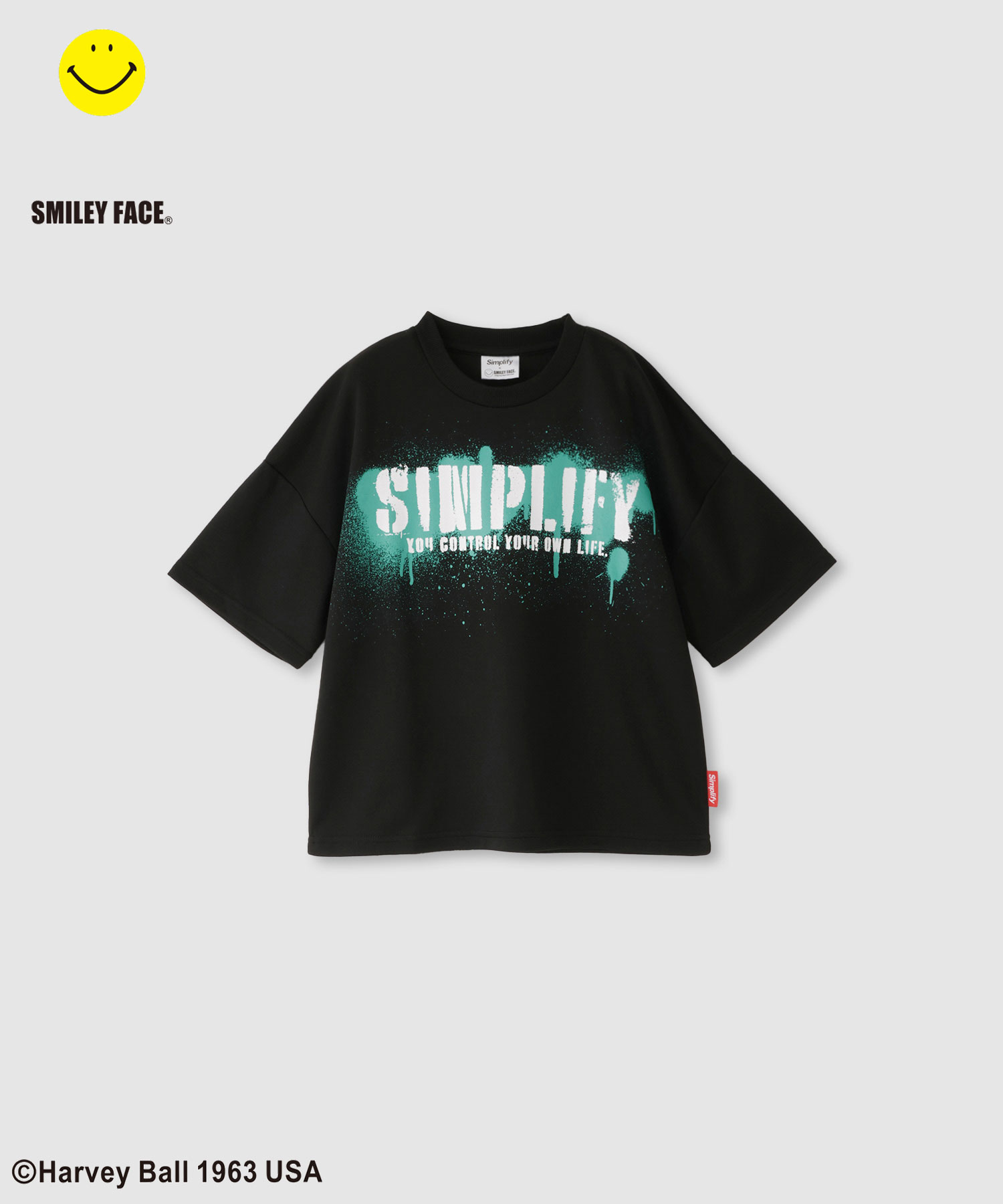 Simplify シンプリファイ スマイリーフェイス Tシャツ 子供服 男の子