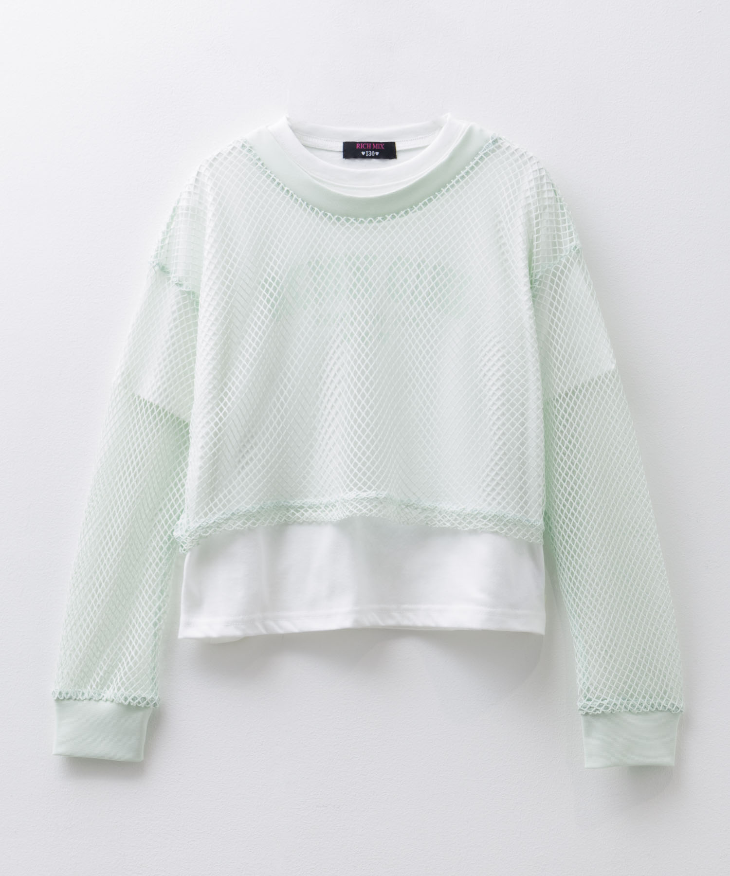 RICH MIX リッチミックス 半袖Tシャツ メッシュ アンサンブル 子供服 女の子 キッズ トッ...