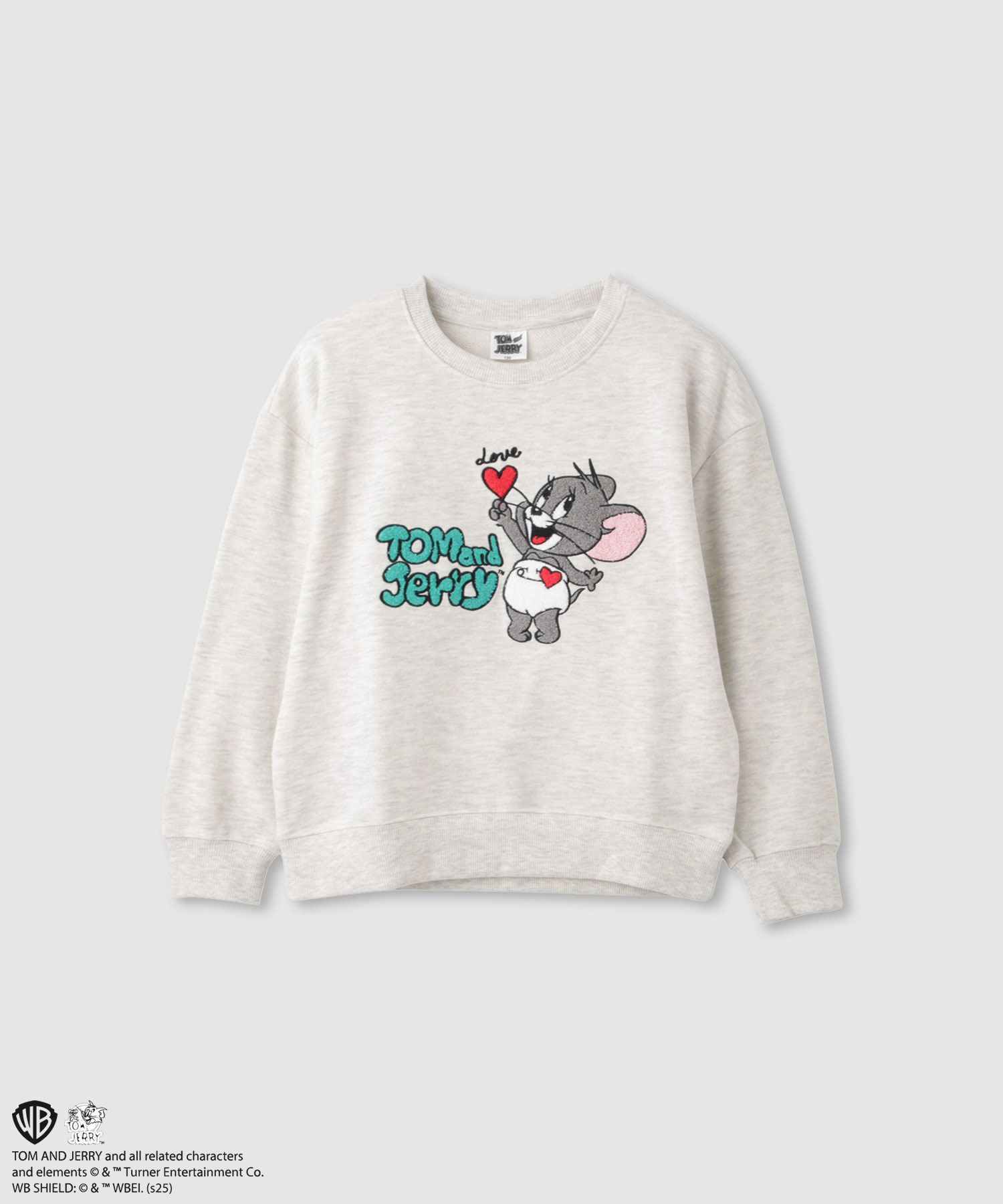 Tom and Jerry トムとジェリー 裏毛 トレーナー 子供服 女の子 キッズ