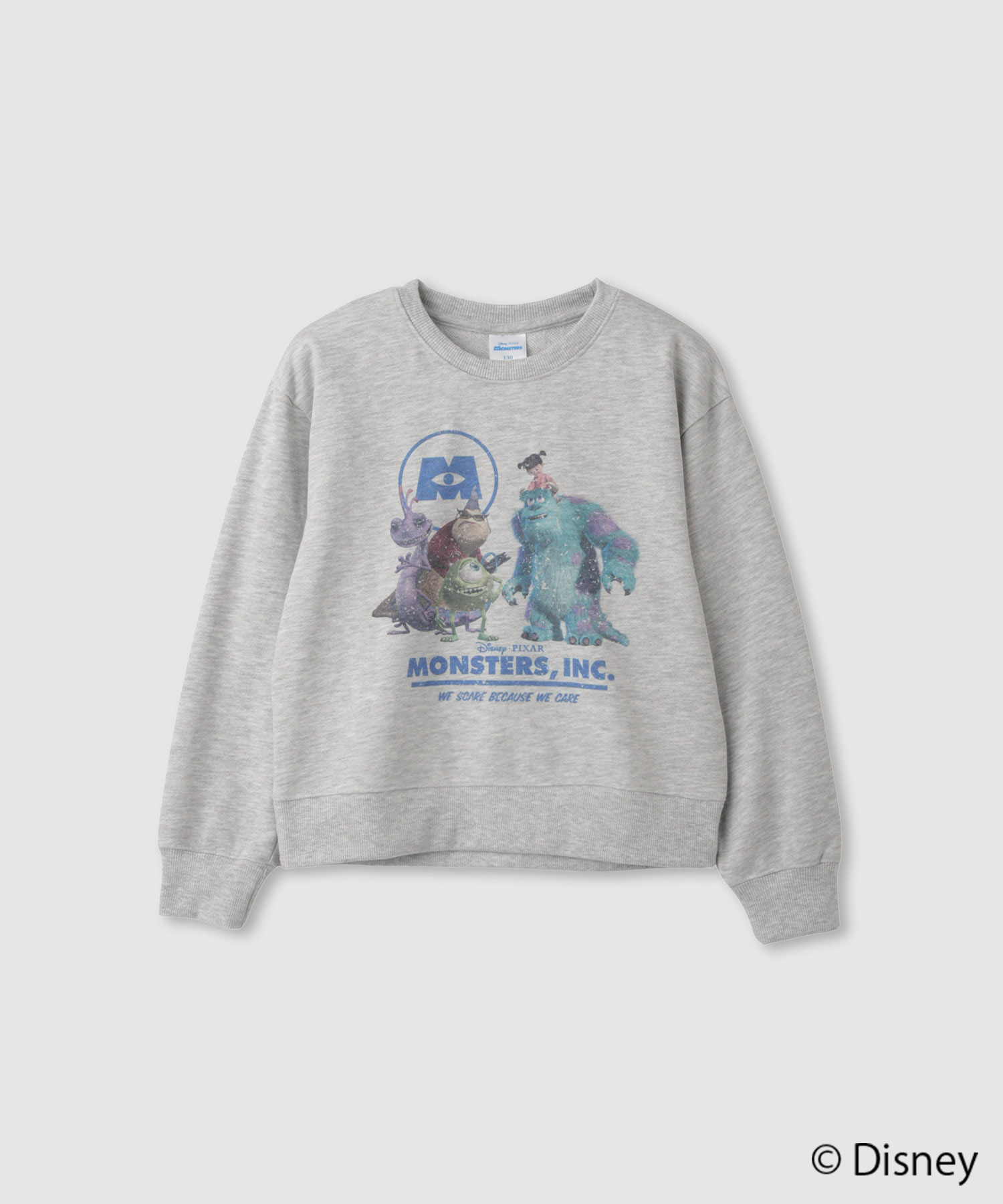 FREEZE MONSTERS,INC モンスターズ・インク スウェット ムービー キャラクター グレー(メンズ S)中古 古着 V5635 Disney（ディズニー） PIXAR ディズニー / ピクサー 『モンスターズ
