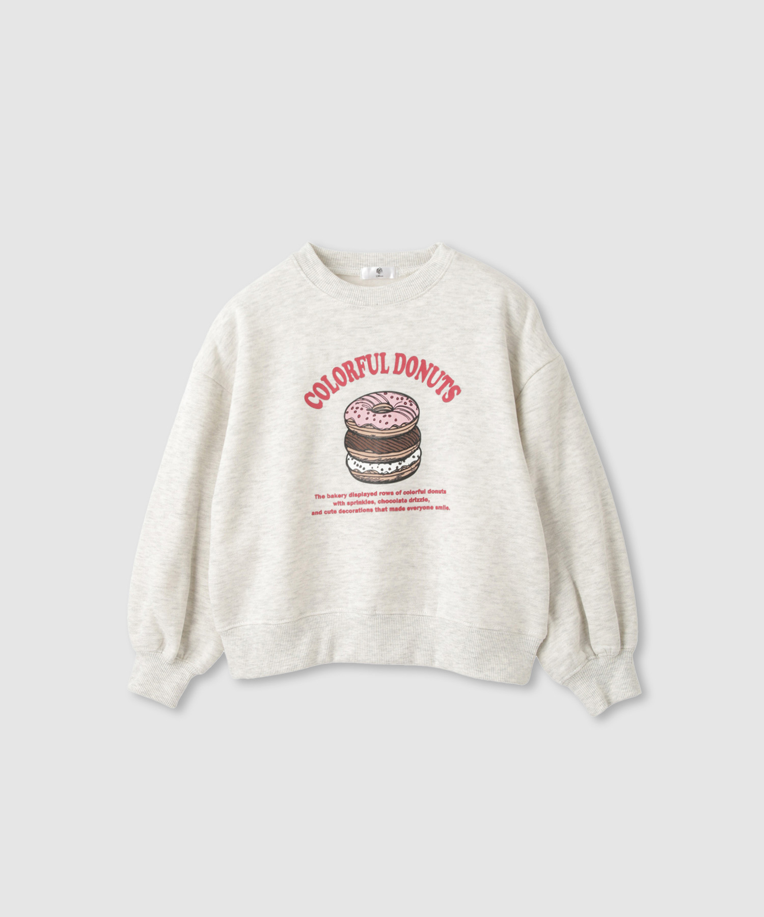 裏起毛 トレーナー 子供服 女の子 キッズ スウェット 暖かい ドーナツ