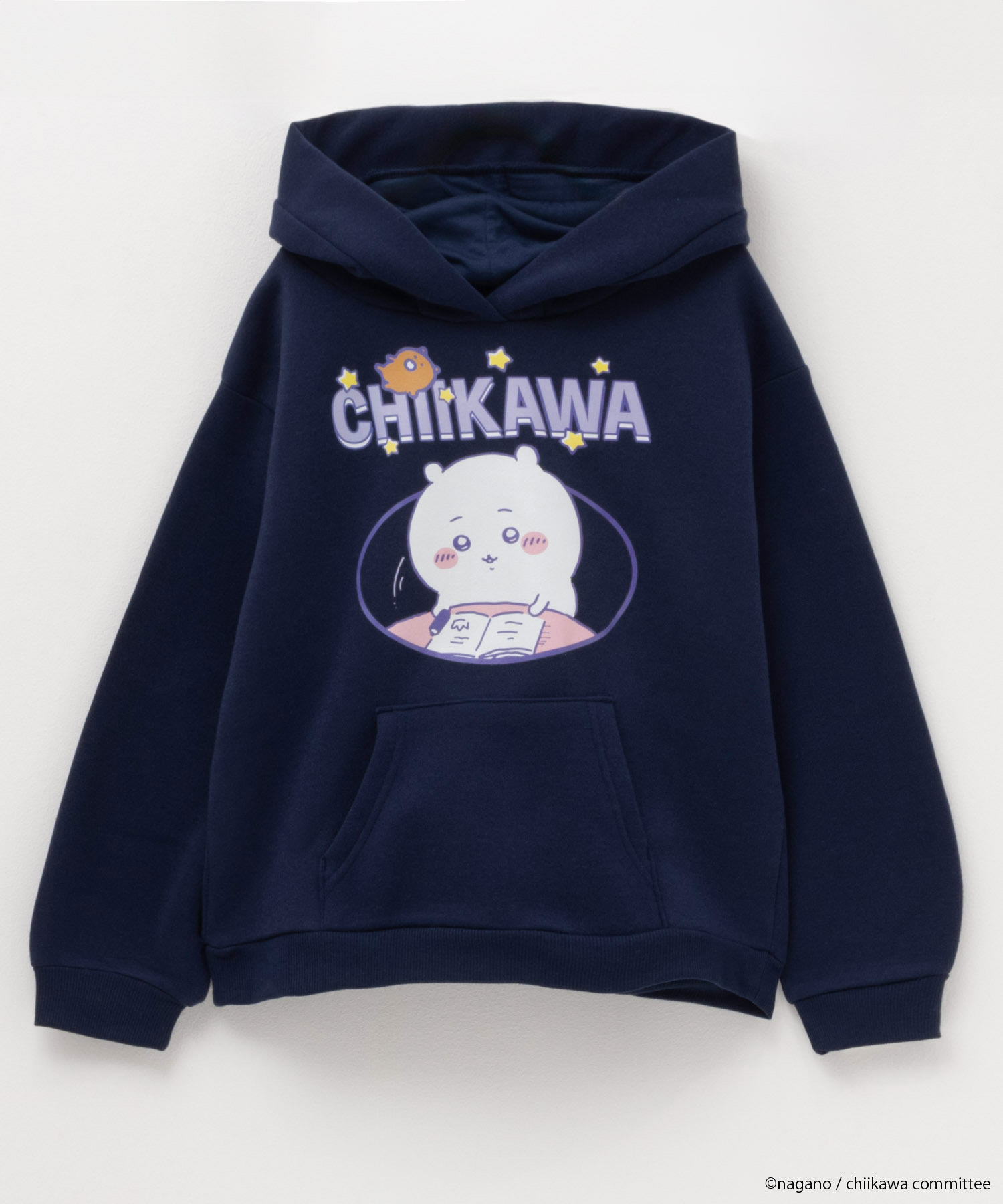 NAVY 温℃ 裏ボア総柄ジップアップパーカー キッズ