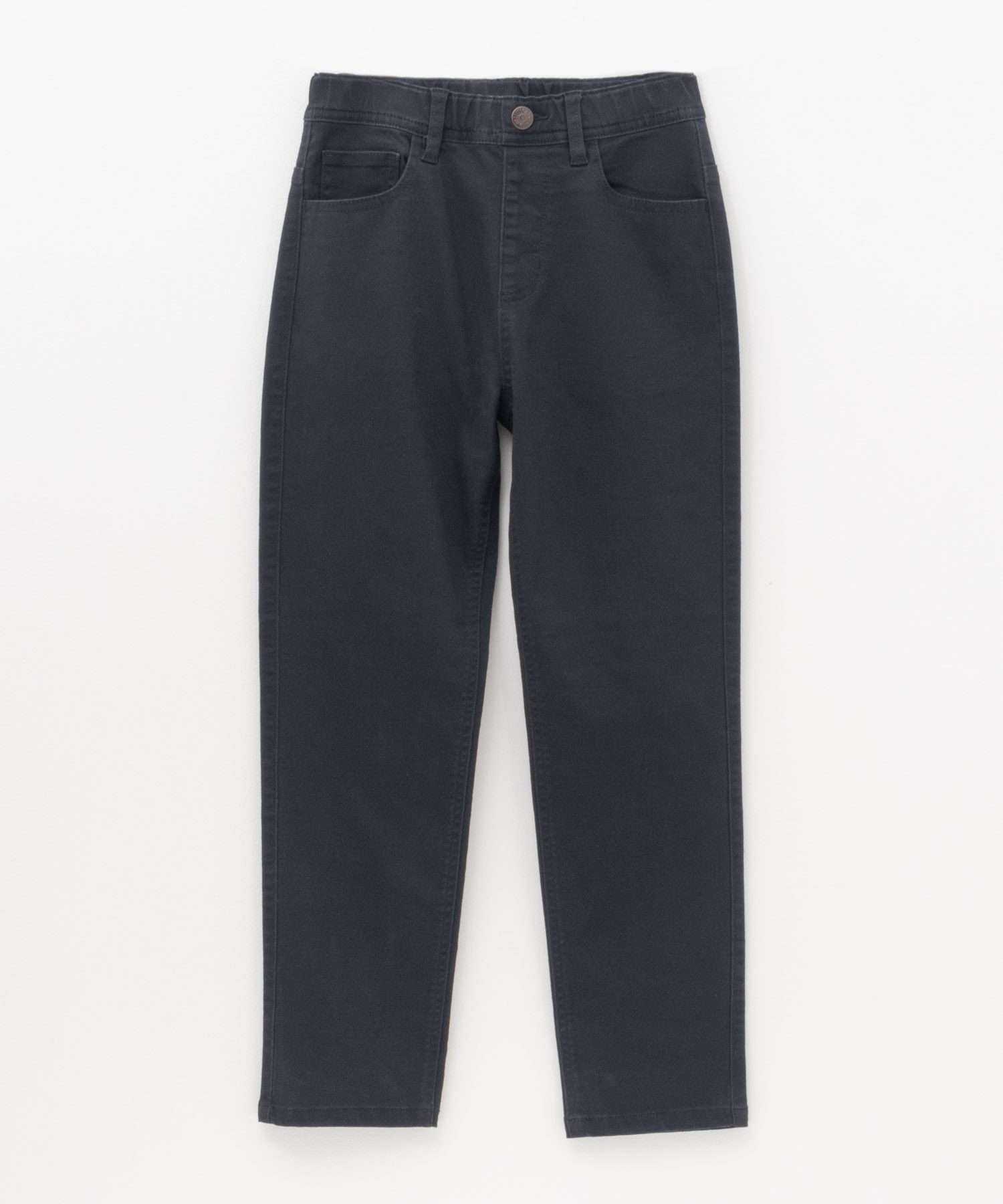 チノパンツ ストレッチパンツ キッズ 子供服 ストレート ロングパンツ 長ズボン ストレッチ ネーム...