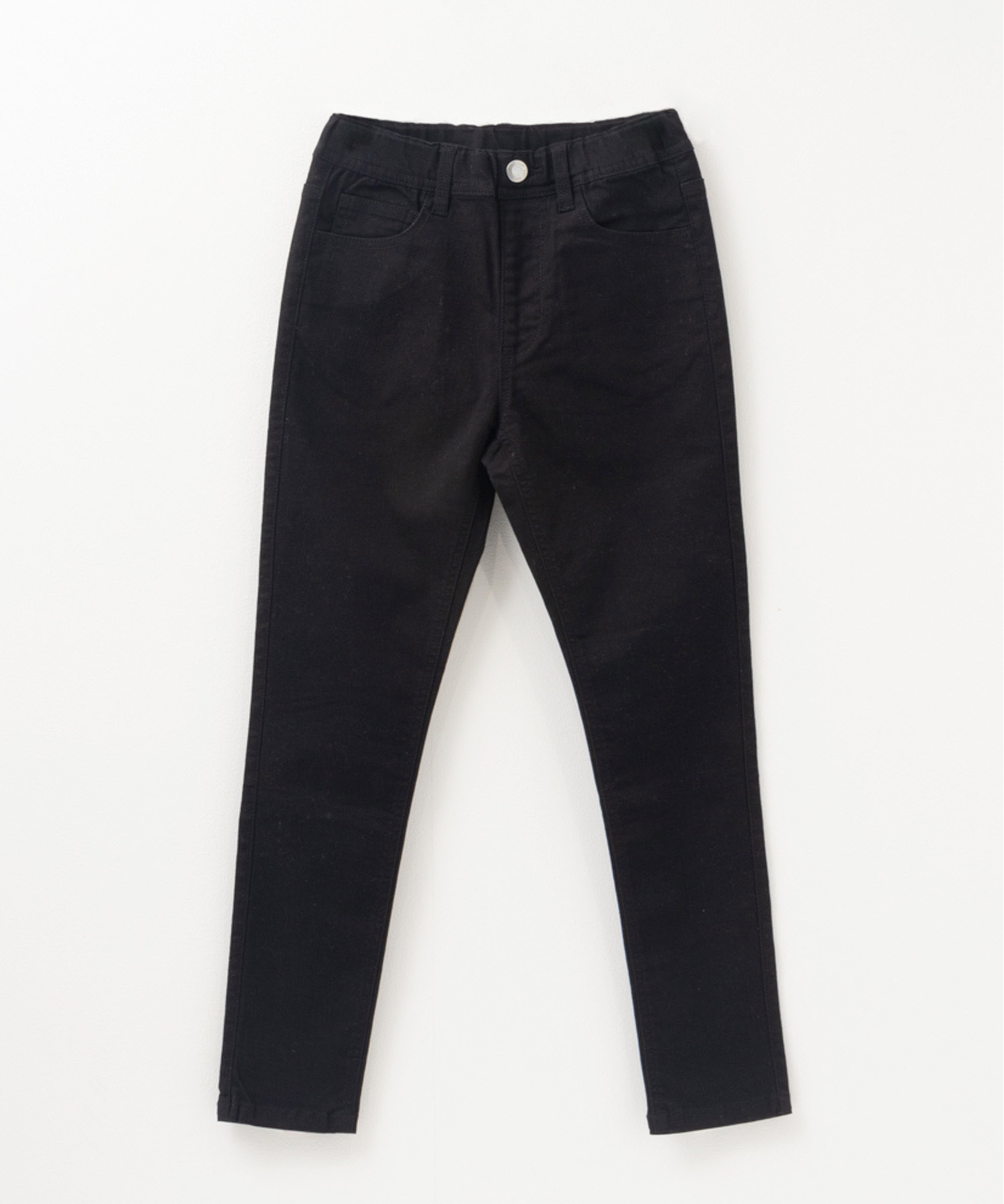 チノパンツ ストレッチパンツ キッズ 子供服 スキニー ロングパンツ 長ズボン ストレッチ ネームタ...