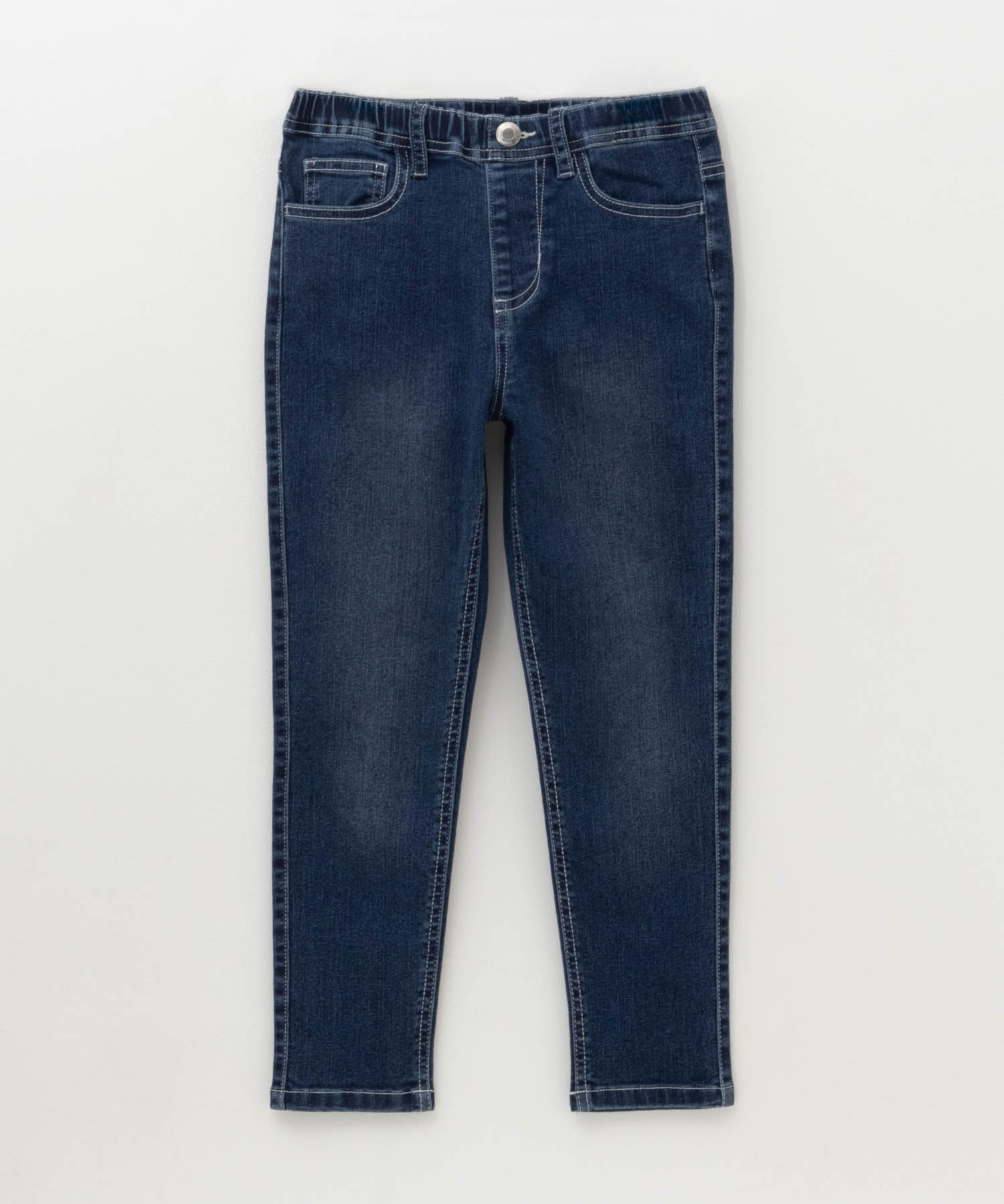 のびるモン デニムパンツ 子供服 女の子 キッズ ストレッチ スキニーパンツ ネームタグ ボトムス