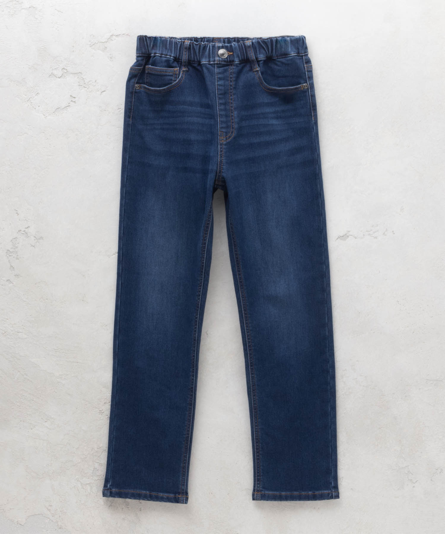 裏起毛 デニムパンツ 子供服 男の子 キッズ 温℃ ネームタグ ジーンズ ジーパン ボトムス | NAVY（ファッション） | 01