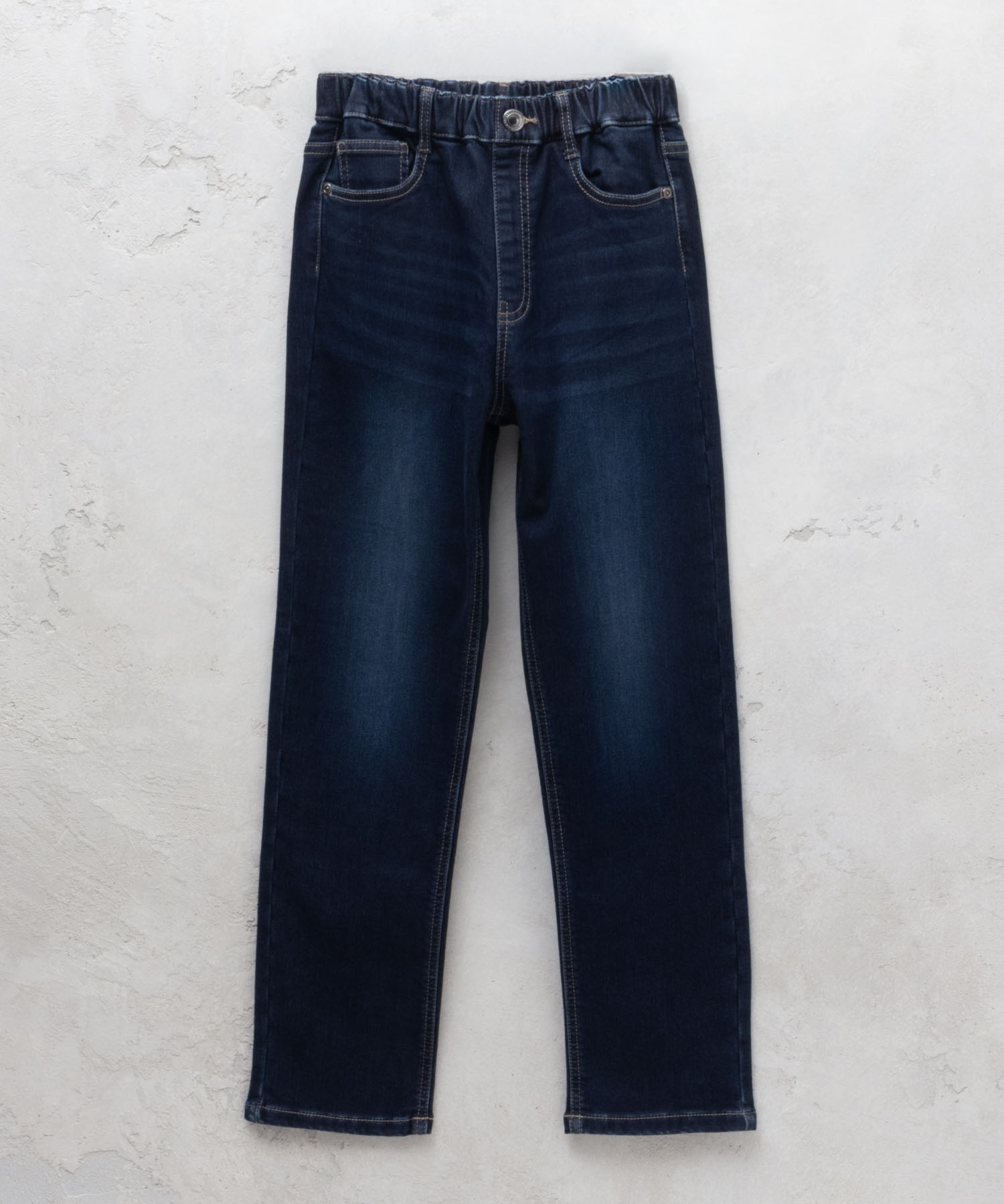 裏起毛 デニムパンツ 子供服 男の子 キッズ 温℃ ネームタグ ジーンズ ジーパン ボトムス | NAVY（ファッション） | 02