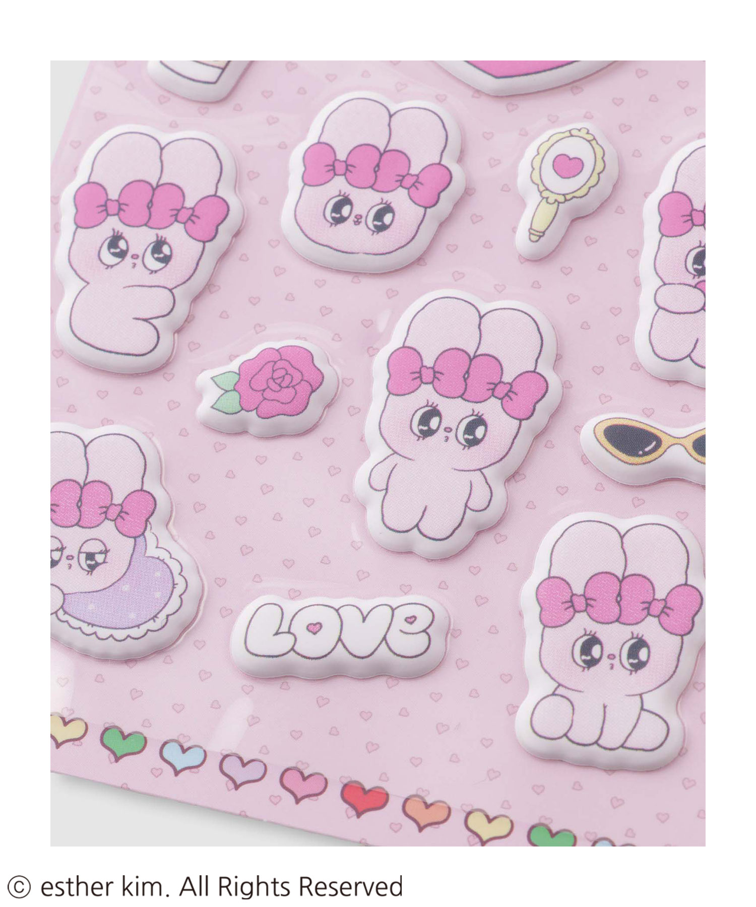 estherbunny エスターバニー ぷっくりシール キャラクター ギフト