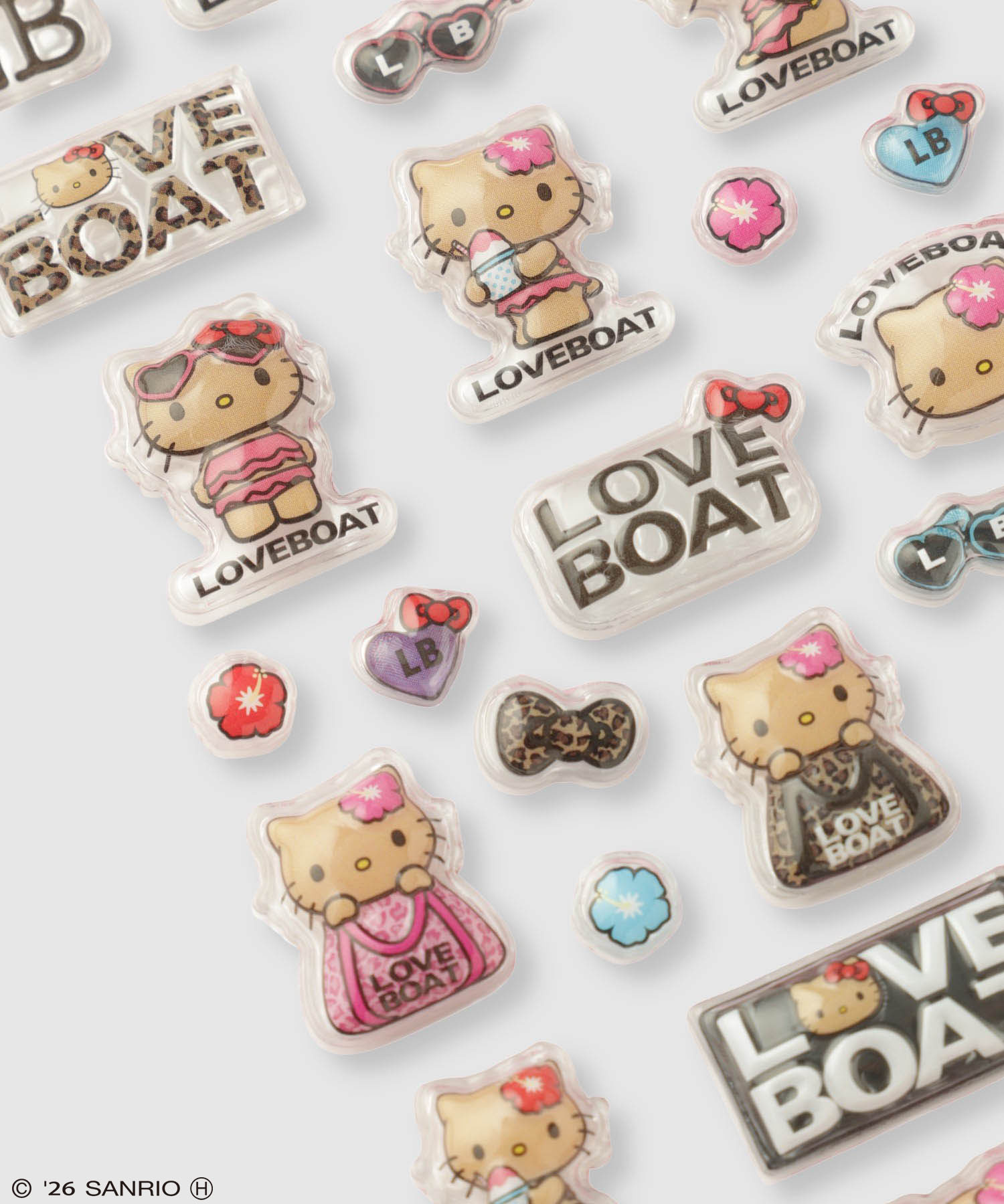 【希少/タグ付き】ハローキティ ラブリードッグ しっぽフリマスコット 全3種 sanrio（サンリオ） サンリオキャラクターズ ハローキティ×LOVE BOAT
