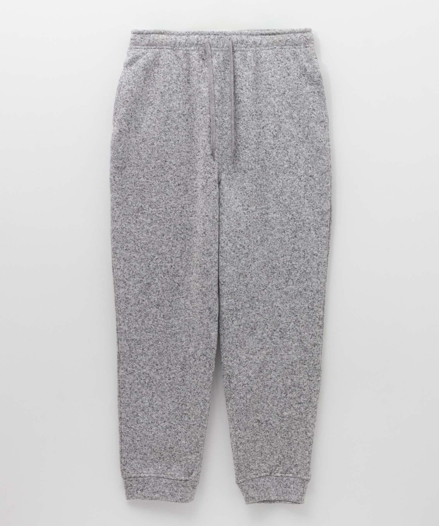 NAVY フリースパンツ メンズ 暖かい 無地 シンプル ウエストゴム 紐