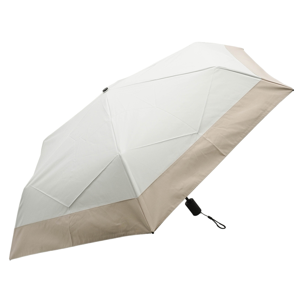 くるっと畳みやすい傘 CURUtto（クルット） 自動開閉 晴雨兼用 完全遮光 日傘  折りたたみ傘 無地/切替  遮光率100% 遮蔽率100% 撥水 親骨50cm | macocca | 05