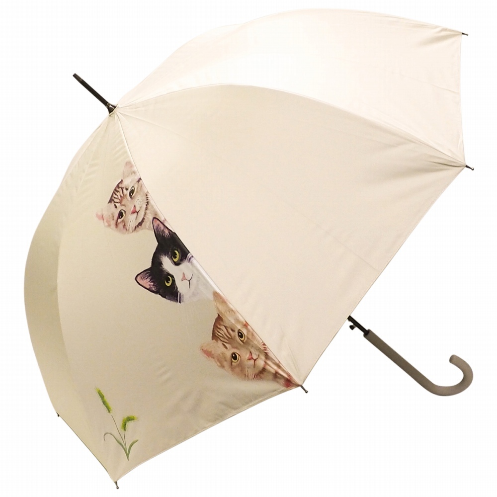 64％以上節約 大人気 猫マーク ♡ 日傘 雨傘兼用 折り畳み傘 ユニセックス ホワイト