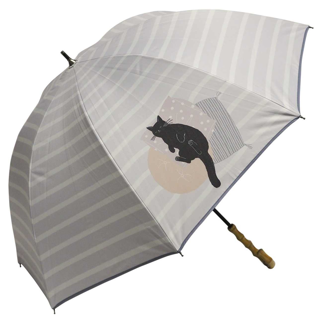 macocca（マコッカ） 日傘 完全遮光 ショート傘 親骨50cm おやすみねこ