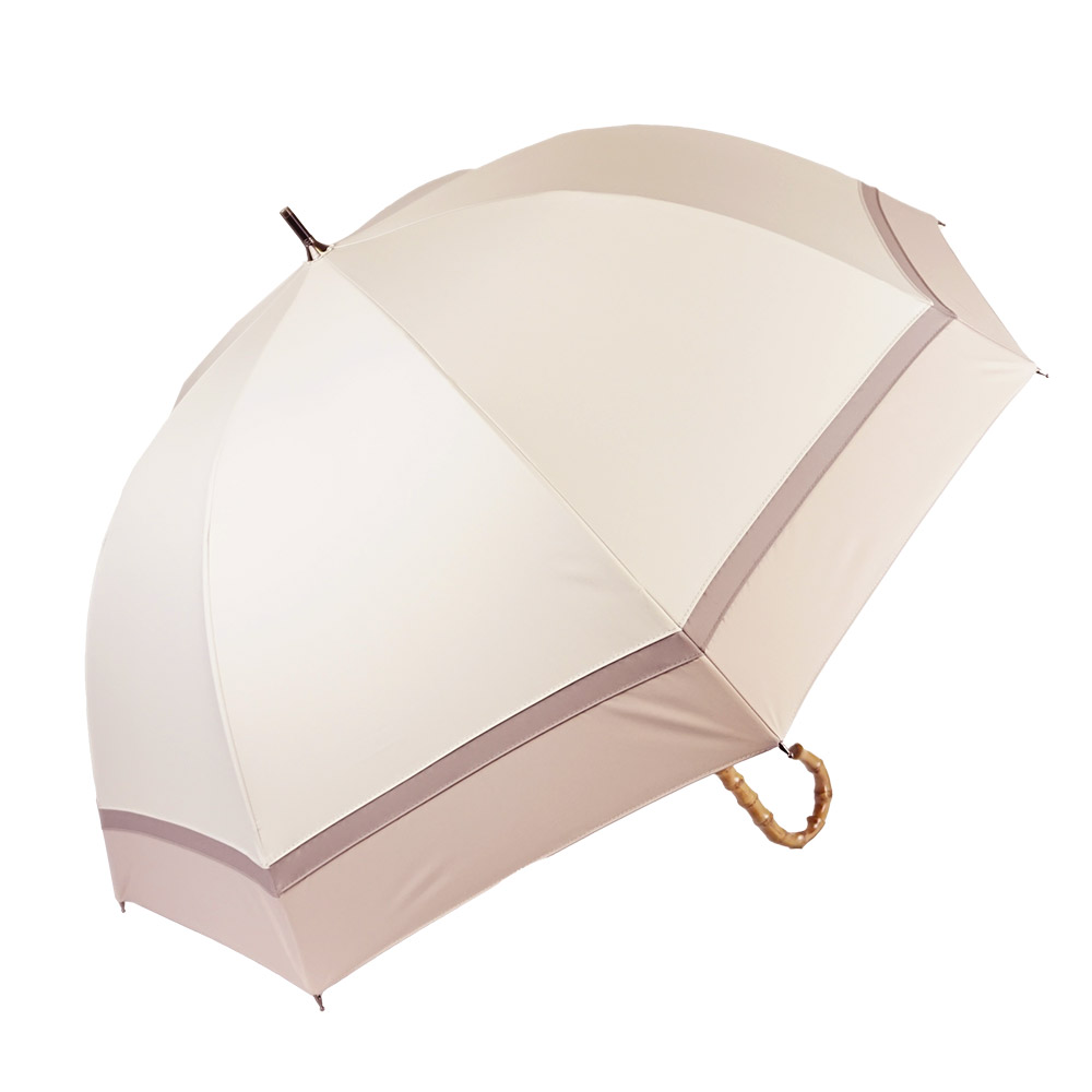 完全遮光 日傘 遮光率100% 1級遮光 UV遮蔽率100% 晴雨兼用 ショート傘 50cm 竹ハン...