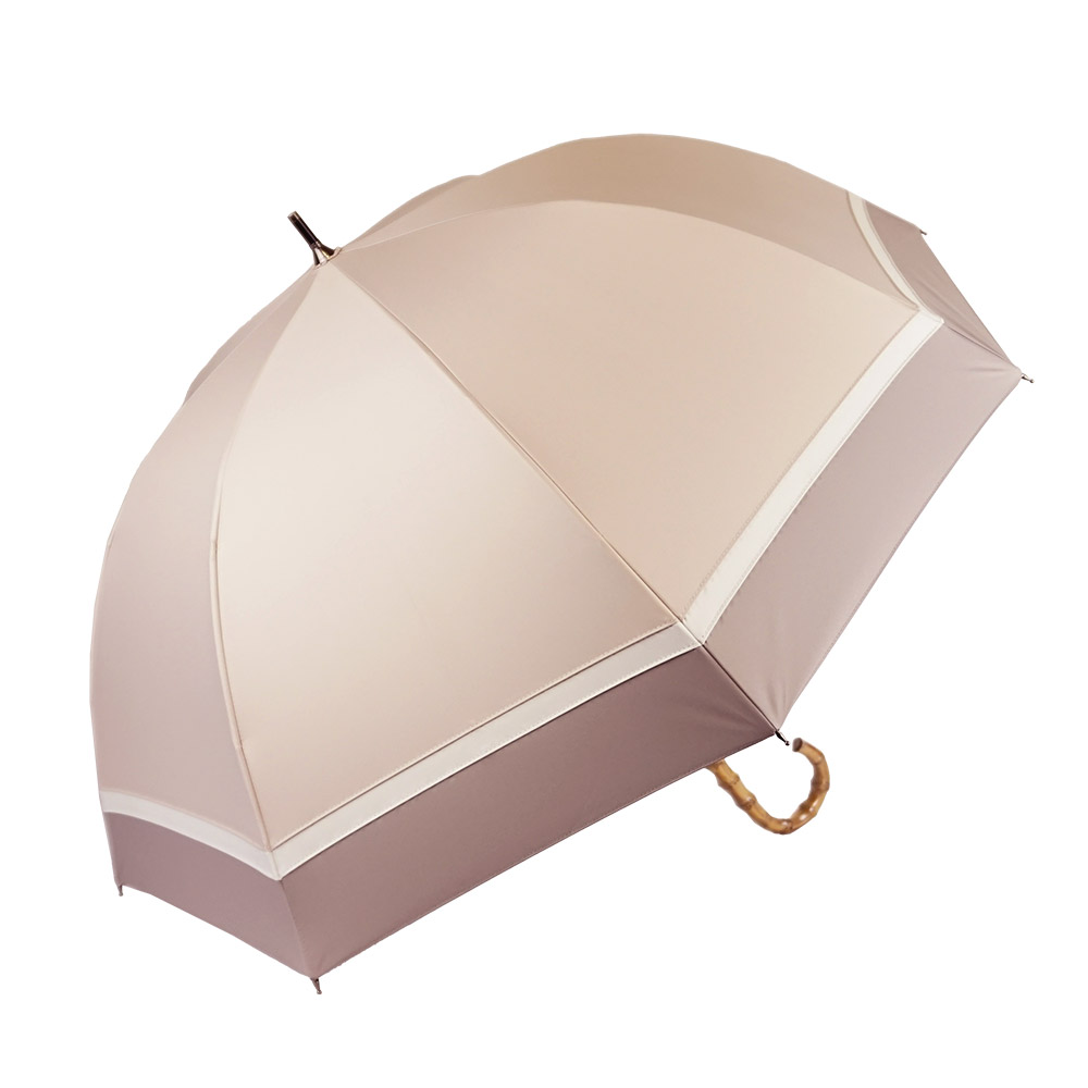 完全遮光 日傘 遮光率100% 1級遮光 UV遮蔽率100% 晴雨兼用 ショート傘 50cm 竹ハン...
