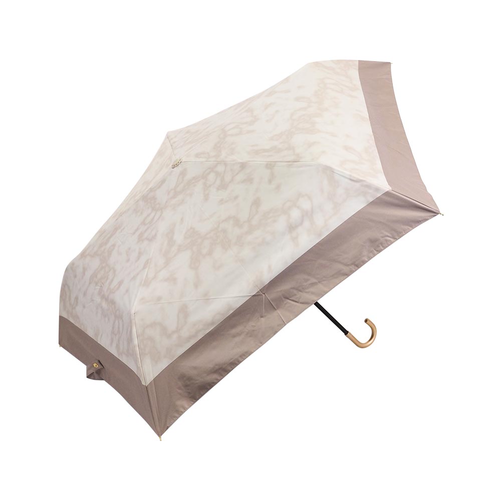 完全遮光 日傘 晴雨兼用 折りたたみ傘 軽量 ストーン柄 大理石遮光率100% UV遮蔽率100% 撥水加工 紫外線カット Paraffi(パラフィ) グラフィックシリーズ | macocca | 01