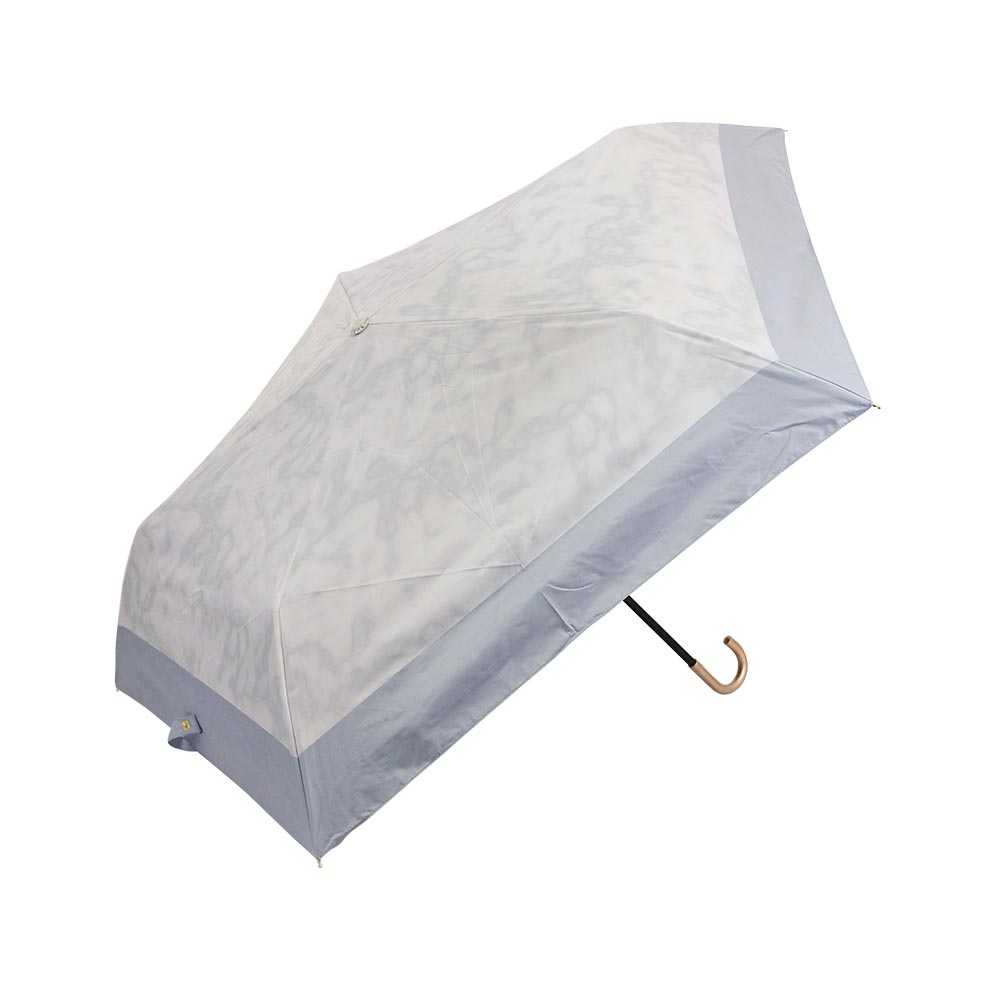 完全遮光 日傘 晴雨兼用 折りたたみ傘 軽量 ストーン柄 大理石遮光率100% UV遮蔽率100% 撥水加工 紫外線カット Paraffi(パラフィ) グラフィックシリーズ | macocca | 02