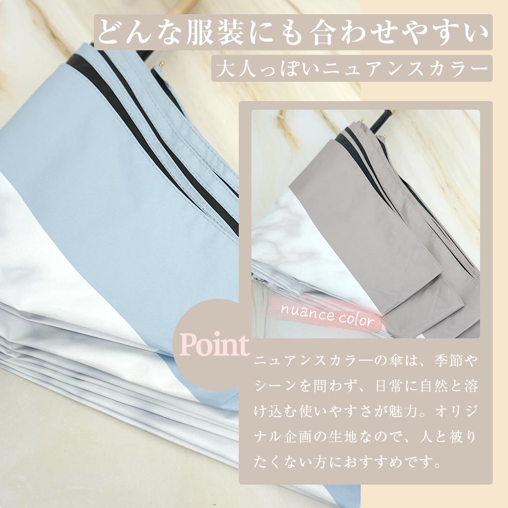 完全遮光 日傘 晴雨兼用 折りたたみ傘 軽量 ストーン柄 大理石遮光率100% UV遮蔽率100% 撥水加工 紫外線カット Paraffi(パラフィ) グラフィックシリーズ | macocca | 05