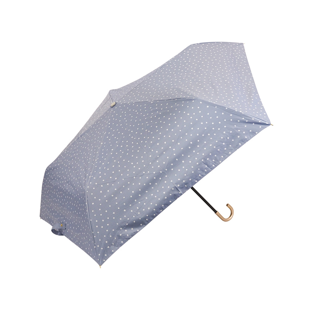 完全遮光 日傘 晴雨兼用 折りたたみ傘 軽量 ドット柄遮光率100% UV遮蔽率100% 撥水加工 紫外線カット Paraffi(パラフィ) グラフィックシリーズ | macocca | 02