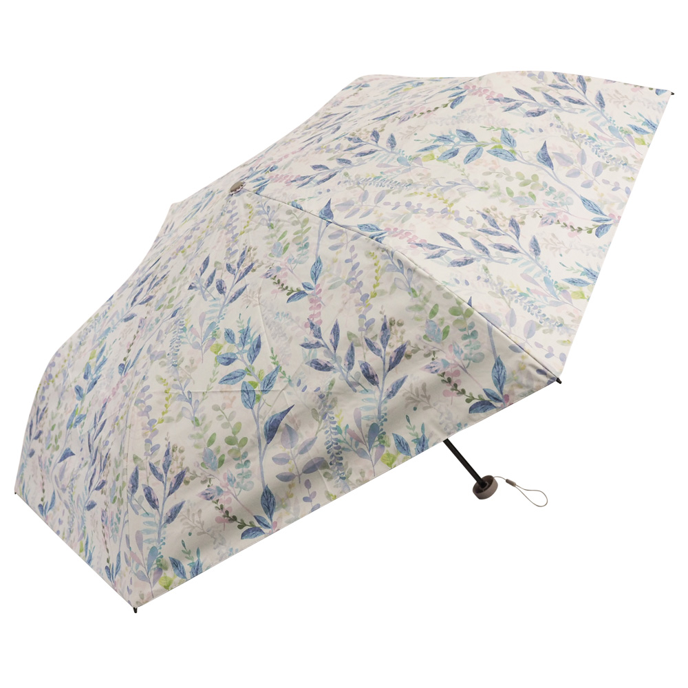 軽量 完全遮光 日傘  折りたたみ傘 uchimizu(ウチミズ) オーナメント柄/ダマスク柄/リーフ柄/ドットフラワー柄  遮光率100% 遮蔽率100% 晴雨兼用 撥水 50cm | macocca | 05
