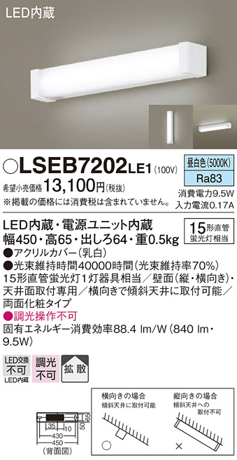 Panasonic（パナソニック） LSEB7202LE1 在庫あり 多目的 ブラケット