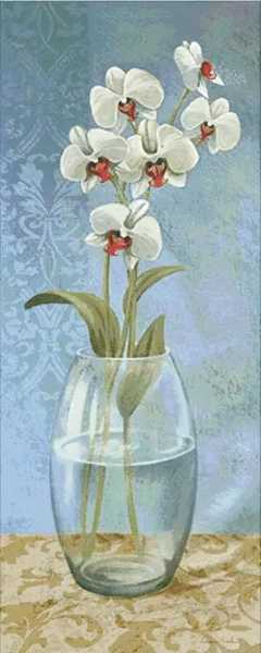 定番スタイル 蘭花瓶花クロスステッチキットパッケージ 18ct 14ct 11ct