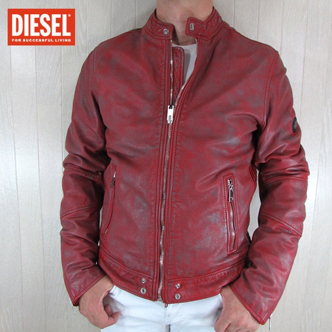 ディーゼル DIESEL ジャケット メンズ レザージャケット 本革 レザー L