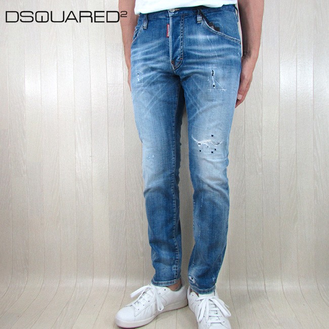 ディースクエアード DSQUARED2 メンズ デニム ジーパン SKATER JEAN スケータージーンズ S74LB0749 / 470 /  ブルー サイズ：44/46/48