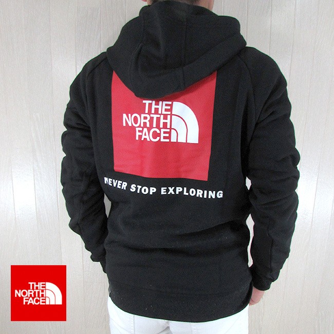 ザ・ノースフェイス THE NORTH FACEメンズ パーカー M RAGLAN RED BOX HD NF0A2ZWU / JK31 / ブラック  黒 サイズ：S〜XL