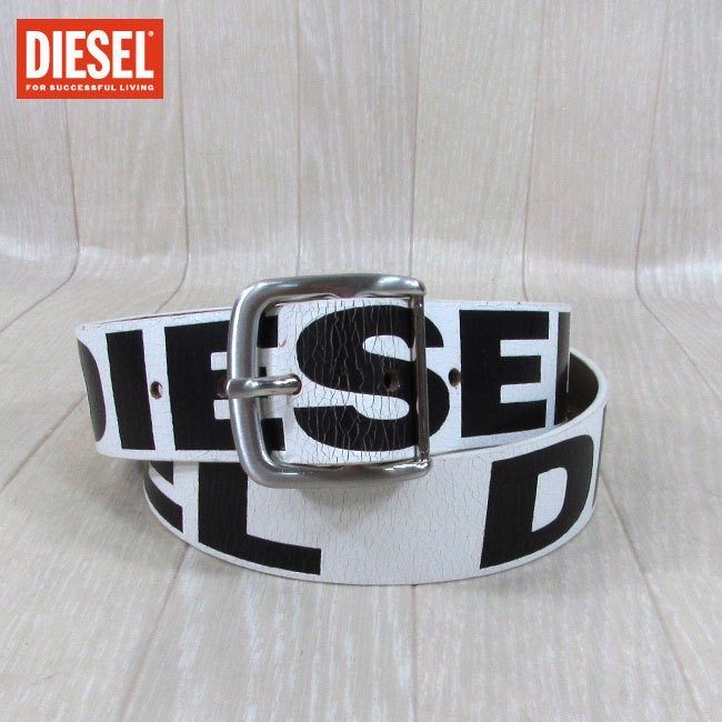 ディーゼル DIESEL メンズ ベルト X05921 PS919 / T1003 / ホワイト 白