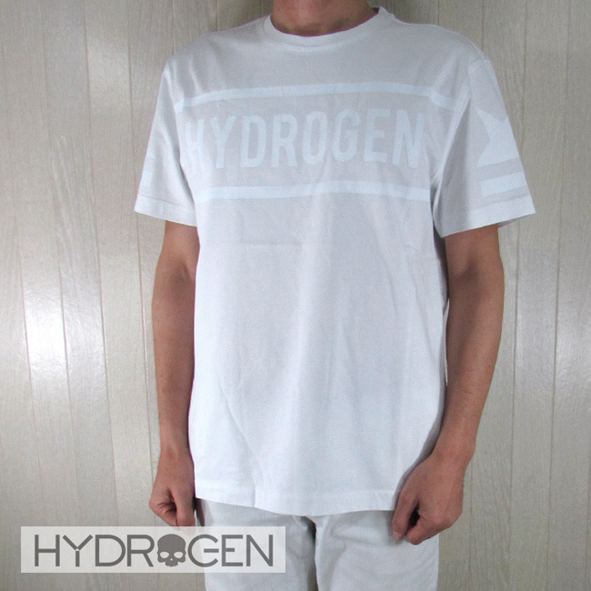 ハイドロゲン HYDROGEN メンズ Tシャツ 半袖 カットソー 274646 / 001 / ホワイト 白 サイズ：S〜XL  :key-20201215-011-014:madoricci - 通販 - Yahoo!ショッピング