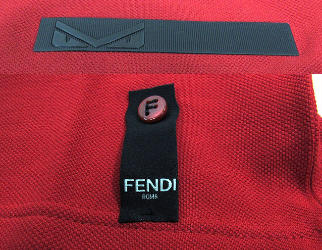 フェンディ FENDI メンズ ポロシャツ 半袖 POLO BUGS EYES PIQUET