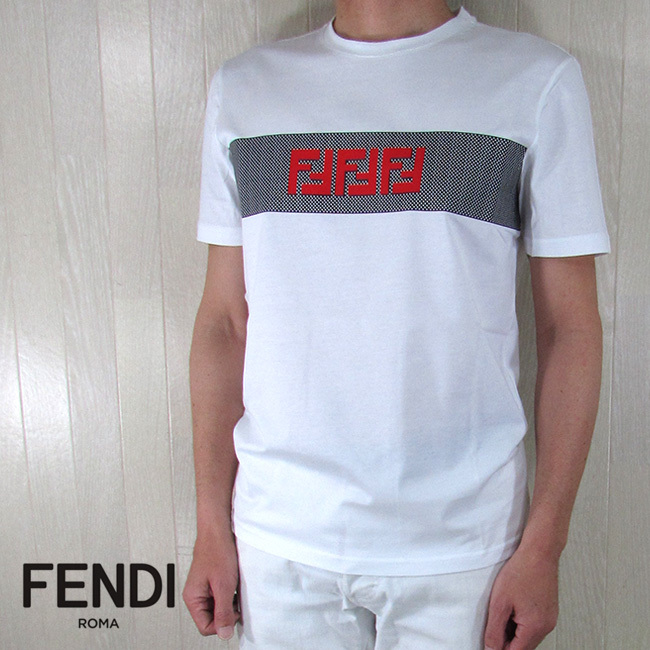 フェンディ FENDI メンズ 半袖Tシャツ カットソー T-SHIRT FF