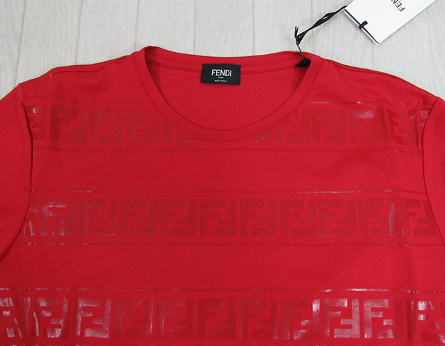 フェンディ FENDI メンズ 半袖Tシャツ カットソー T-SHIRT FF LIGHT