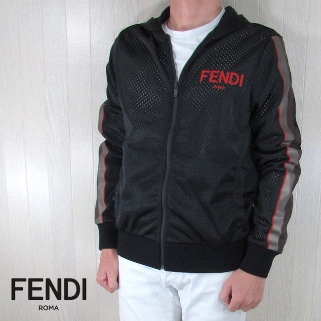 フェンディ FENDI メンズ ジャケット ジップ ブルゾン FELPA FF JERSEY