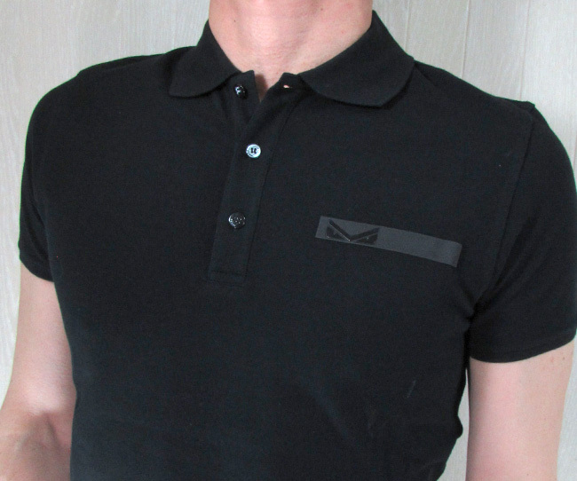 フェンディ FENDI メンズ ポロシャツ 半袖 FAF510 A53I/ ブラック 黒 サイズ：44