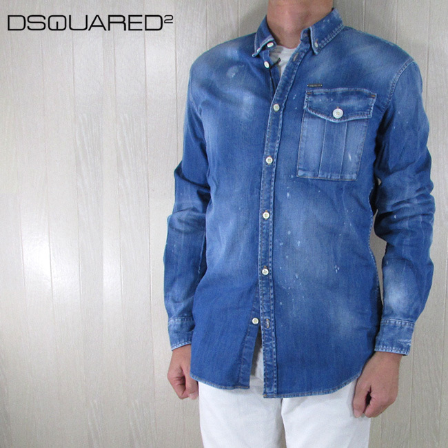 ディースクエアード DSQUARED2 メンズ デニムシャツ S74DM0379/470