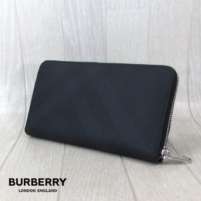 バーバリー BURBERRY メンズ 長財布 雑貨 ロンドンチェック 8014480/A5656/Dark Charcoal