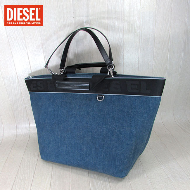 新品 ディーゼル DIESEL 2way トートバッグ X05458 デニム-