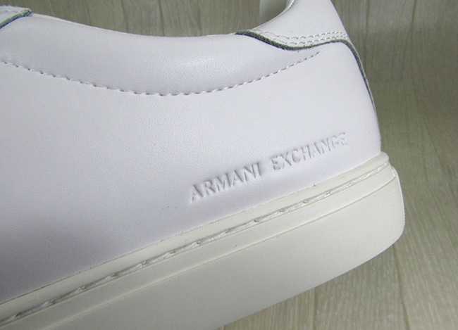 アルマーニエクスチェンジ A/X Armani Exchange メンズ スニーカー レザースニーカー レザーシューズ XUX001  XV093/00001/ホワイト 白 サイズ：UK7/8/9
