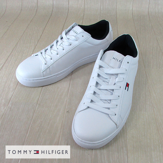 TOMMY HILFIGER トミーヒルフィガー メンズ スニーカー シューズ tm BRECON/WHITE MULTI LL/ ホワイト 白  サイズ：US 7.5/8/8.5/9/9.5/10